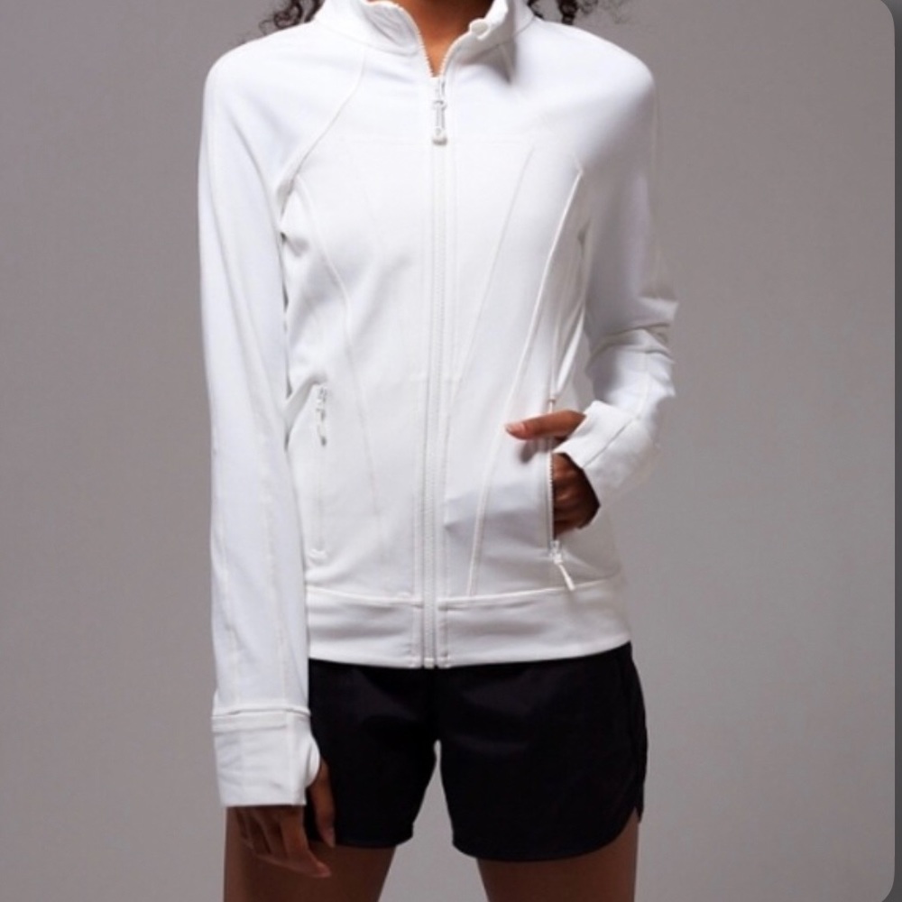 White lululemon/ ivivva jacket